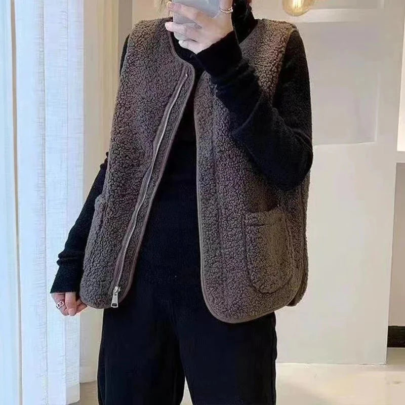 Ellen Fleece Vest Jacket