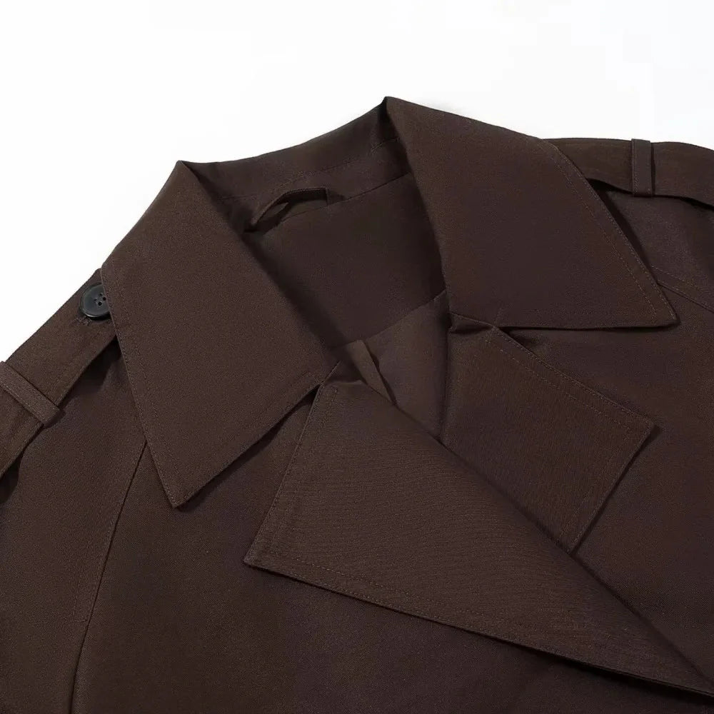 Katrina Cropped Trench Coat