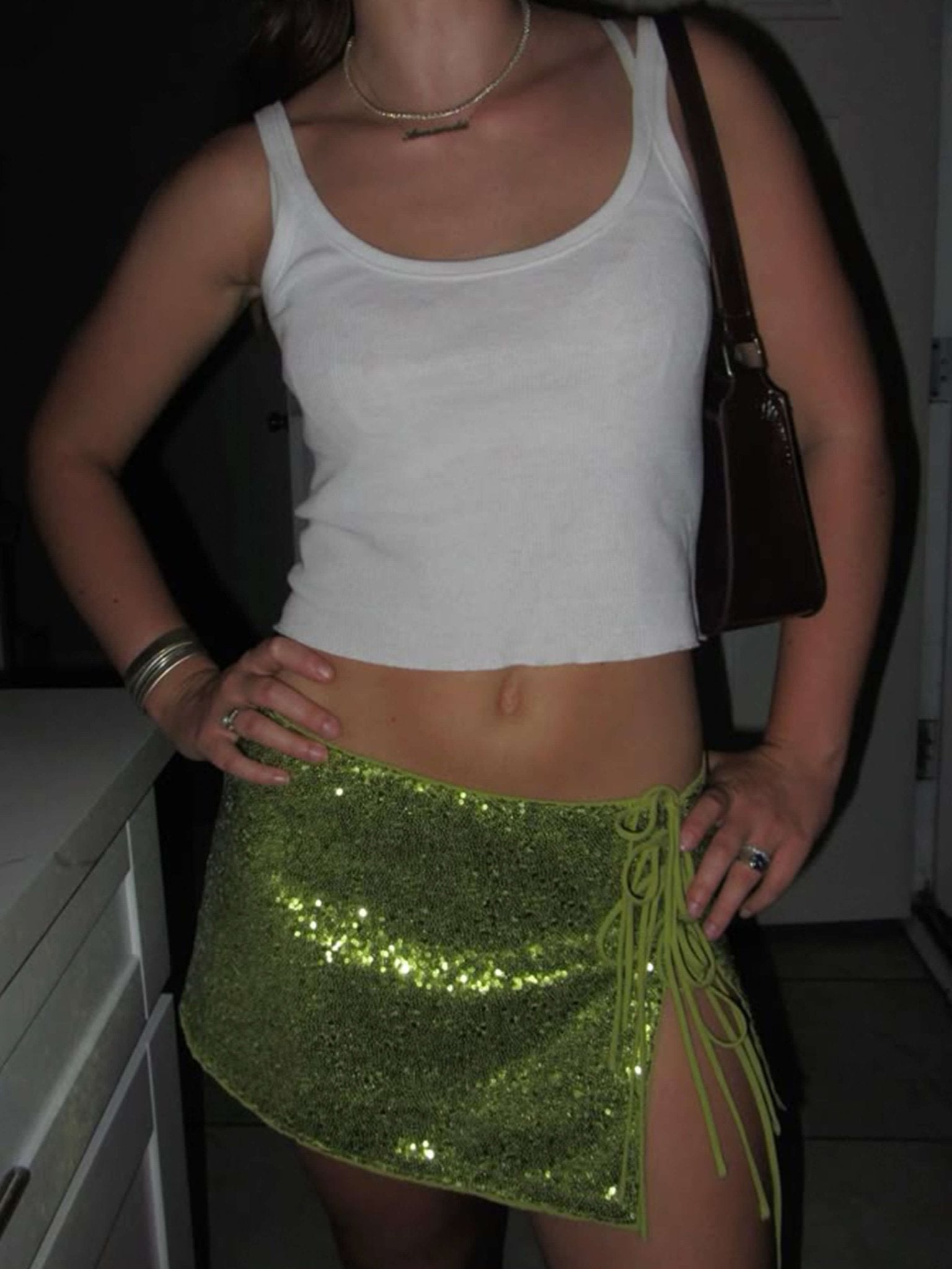 Kira Sequin Mini Skirt