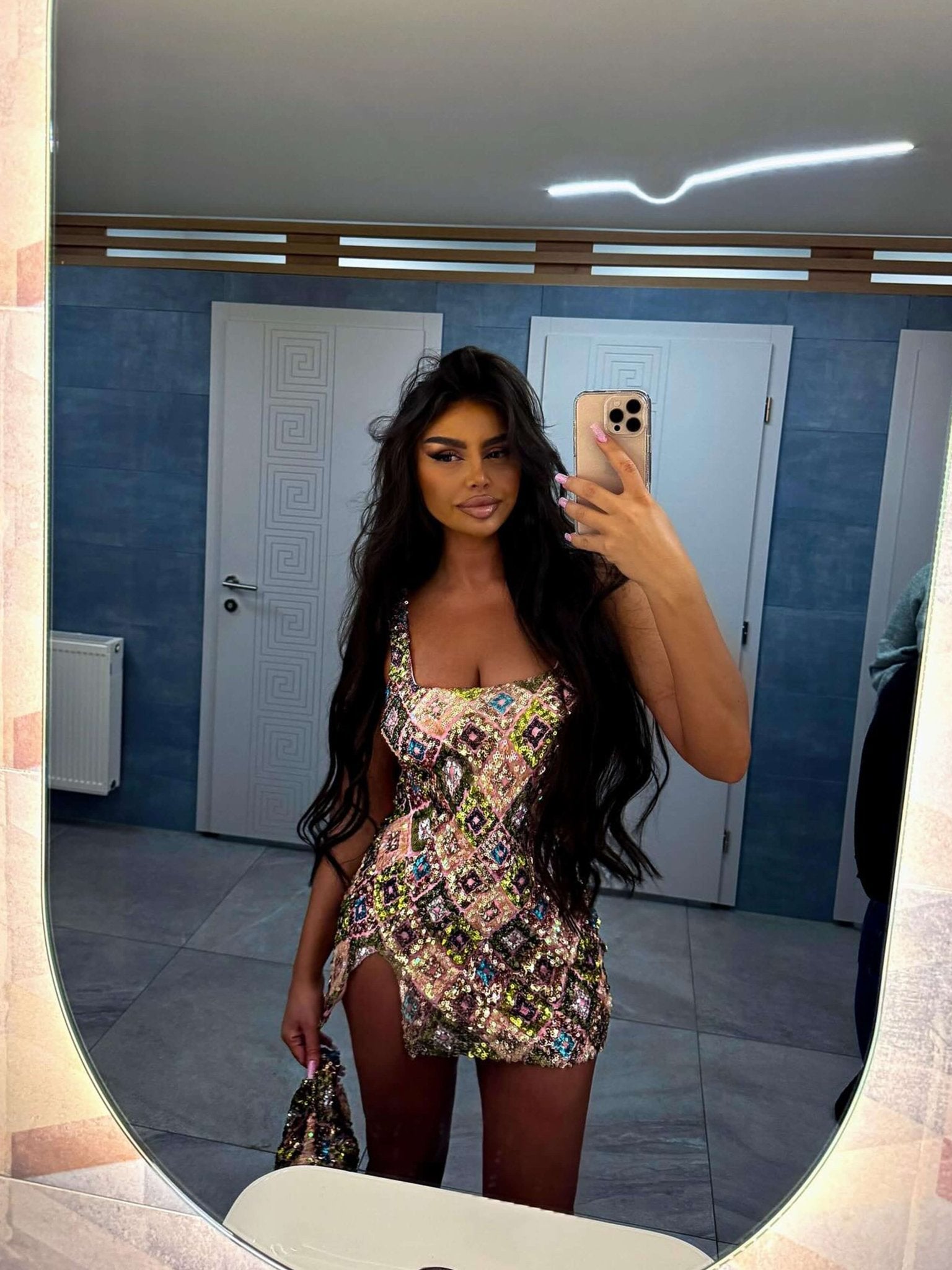 Mandy Sequin Mini Dress