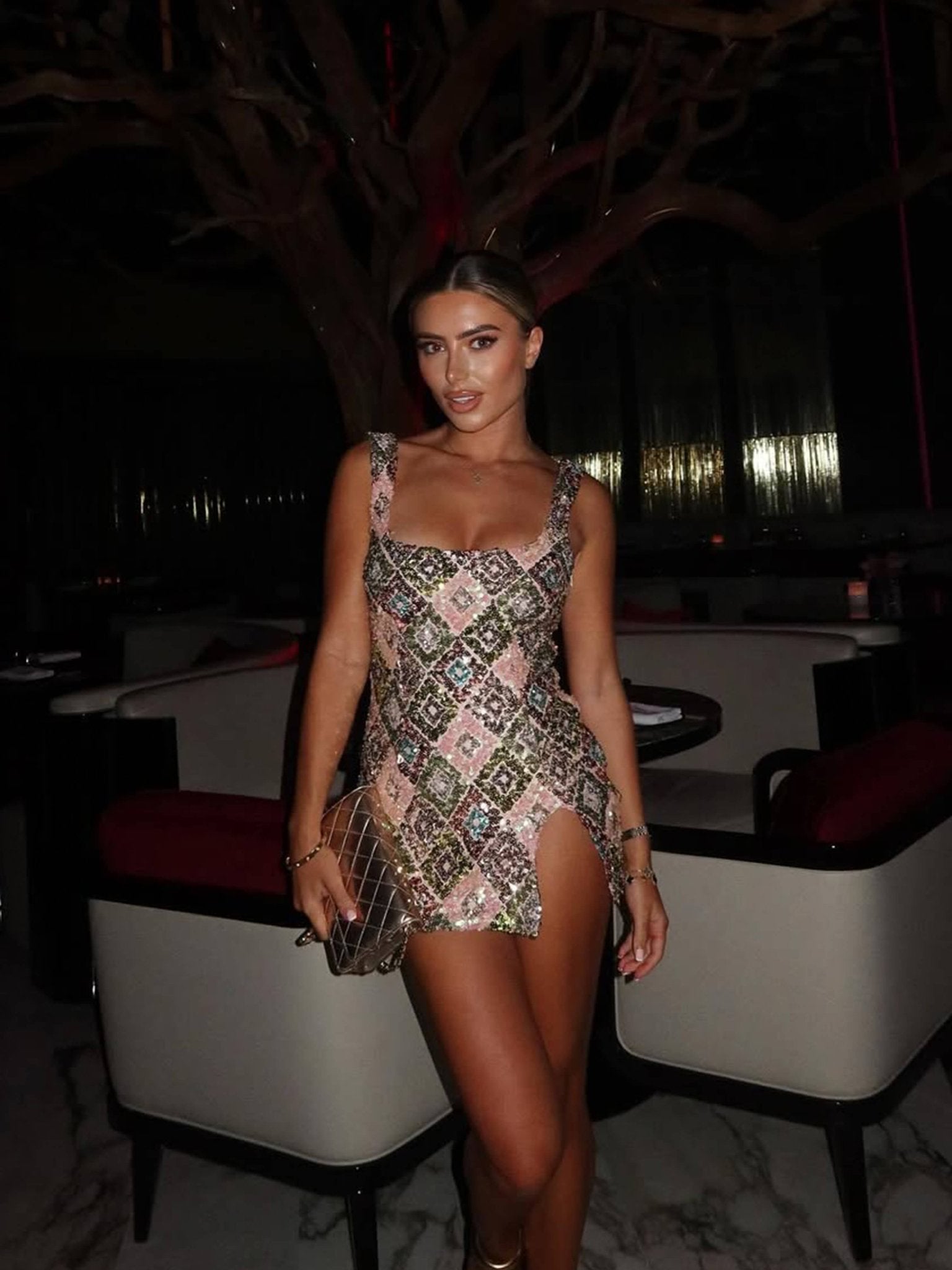 Mandy Sequin Mini Dress