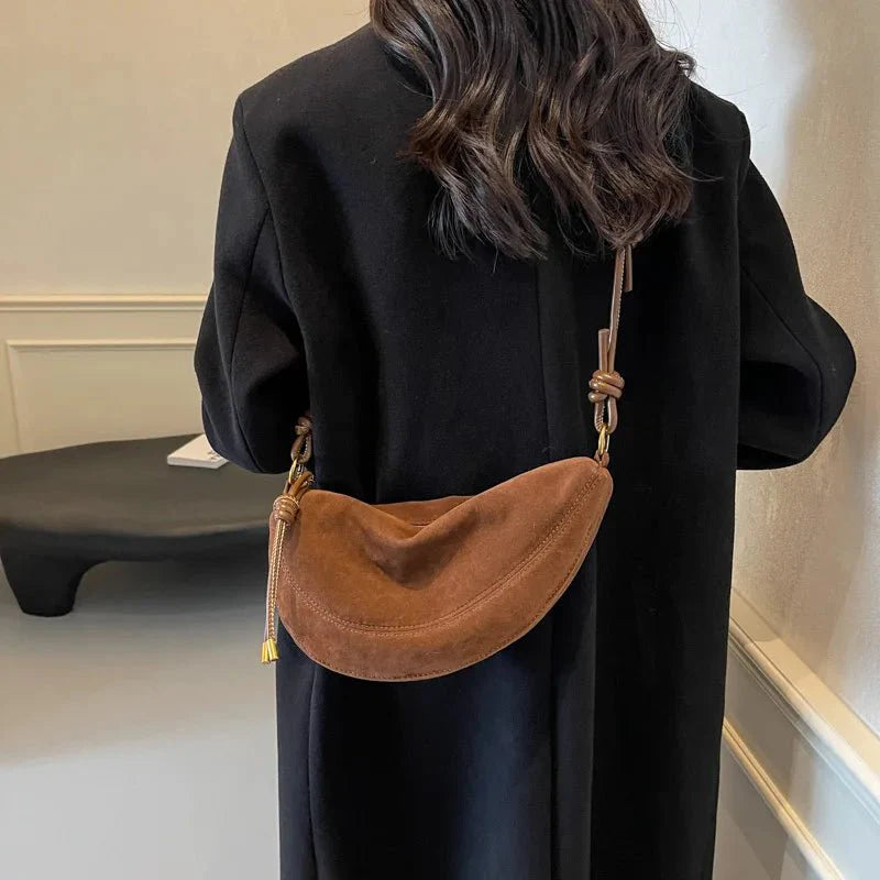 Mary Suede Shoulder Bag