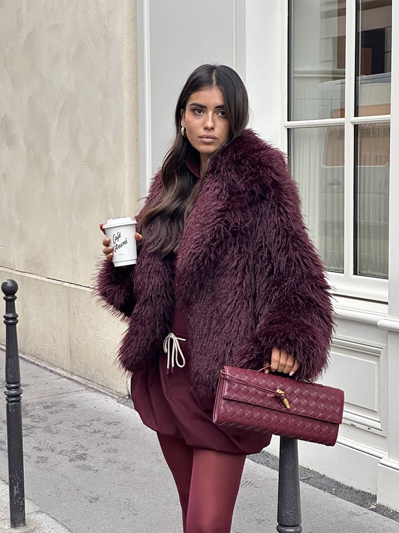 Rhea Burgundy Womens Skirt