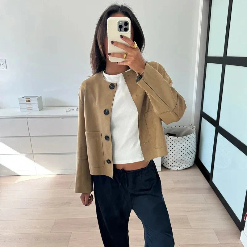 Ruffa Jacket Soft Suede