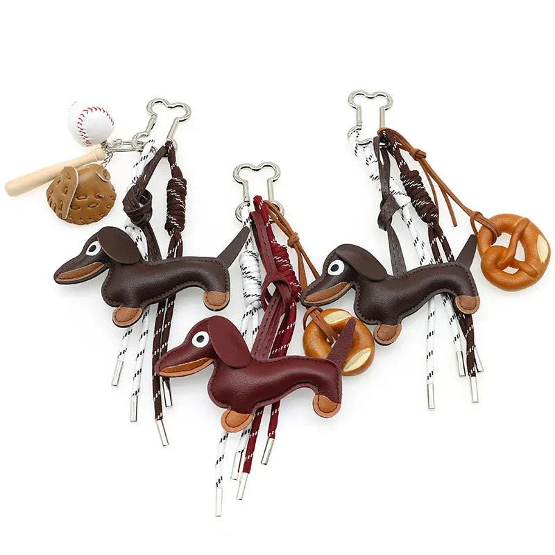 Sausage Dog Keychain Pendant