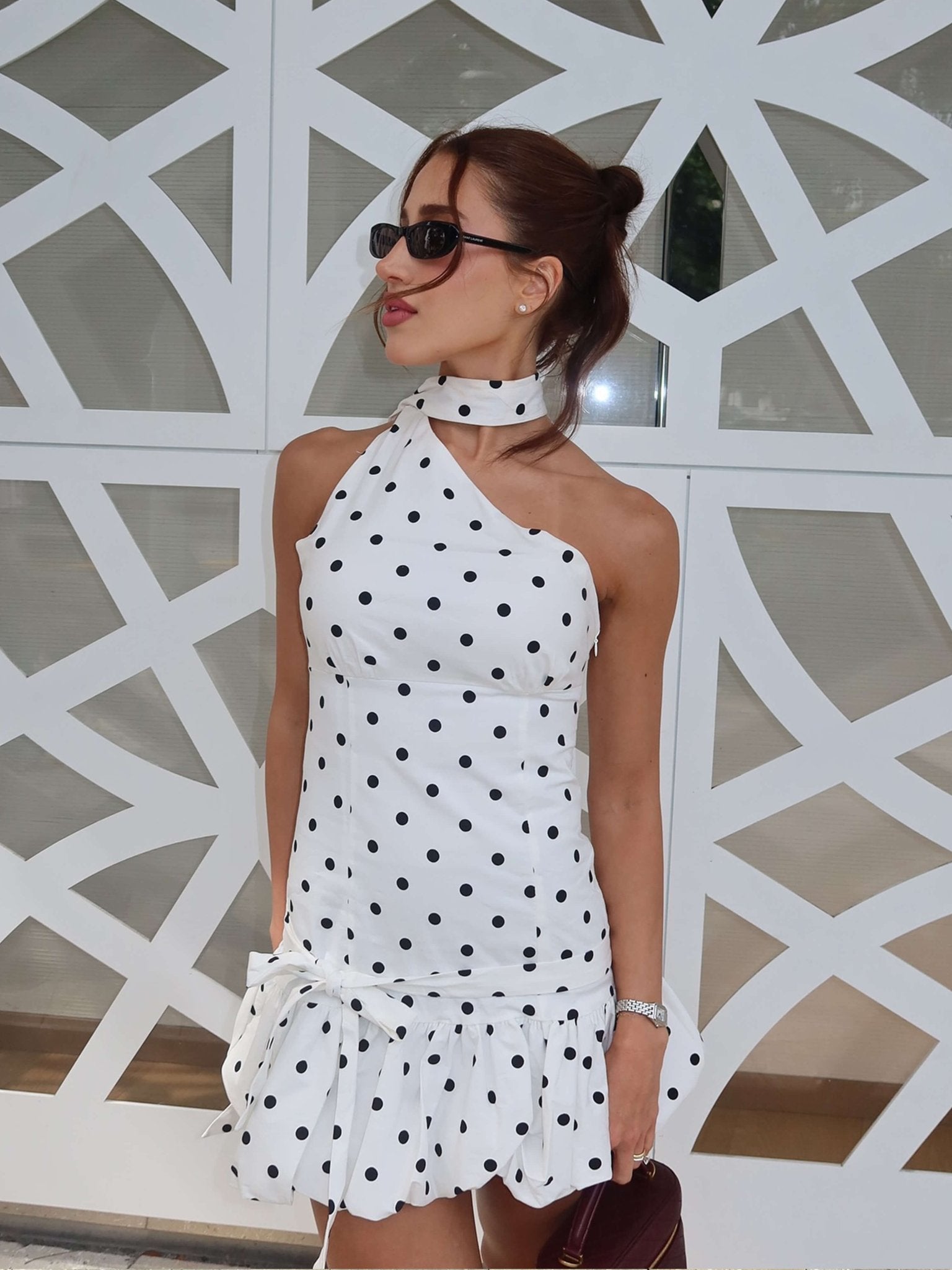 Tyra Polkadot Mini Dress