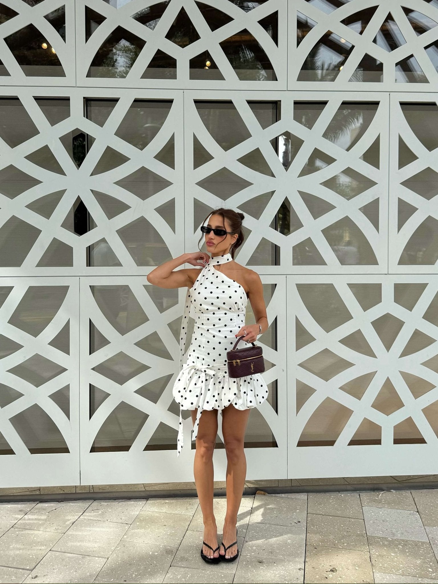 Tyra Polkadot Mini Dress